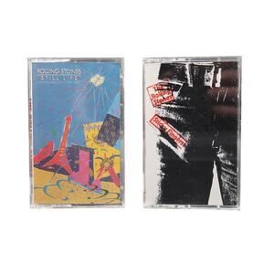 Rolling Stones Audio Cassette Set of 2 Sticky Fingers / Still Life Untested Vtg